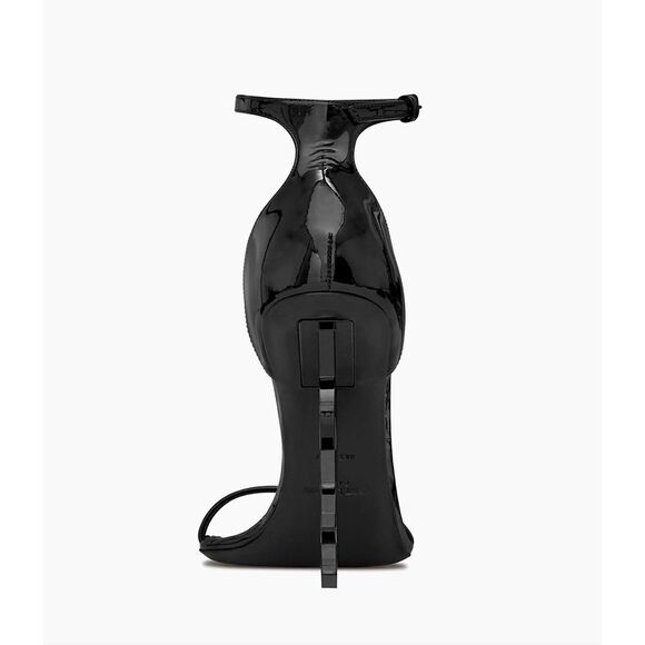 Saint Laurent Opyum Patent Leather Sandals In Nero US 11 $1500 - Picture 4 of 13